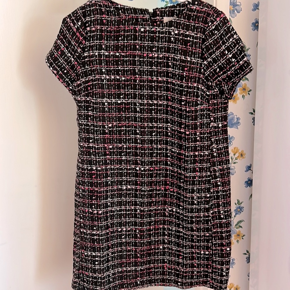 LOFT - Tweed Black Work Dress